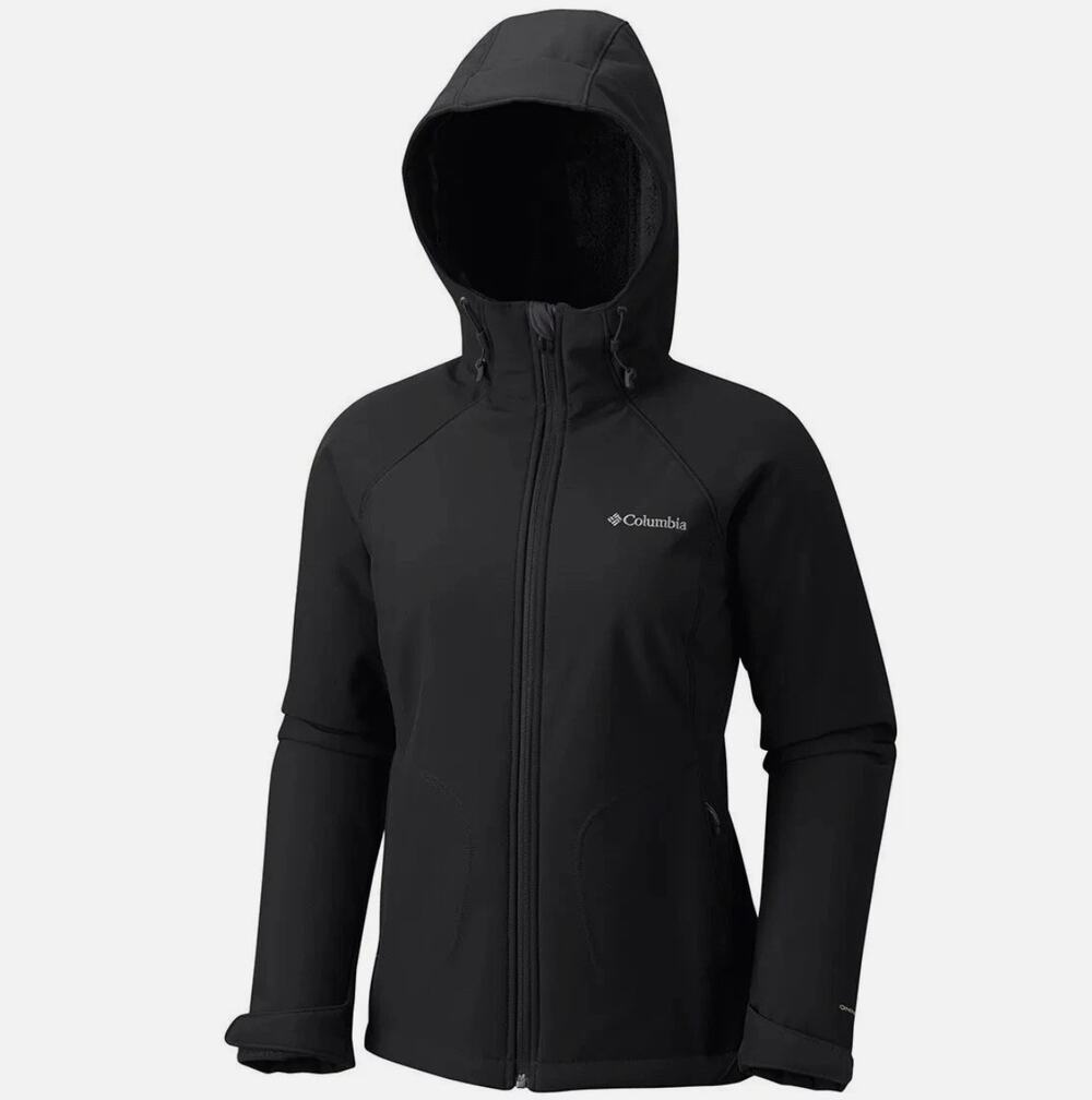 Columbia Alpine Fir Black Omni-Wind Fleece Softshell Jacket XS